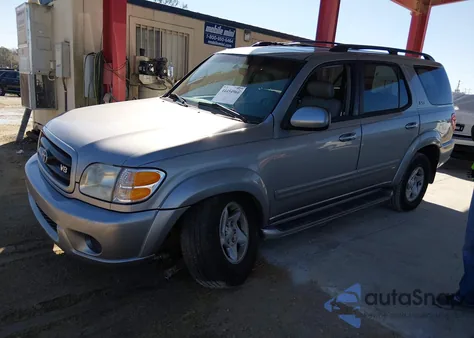 2001 Toyota Sequoia Sr5 V8 z USA, uszkodzony, nr VIN 5TDBT44AX1S040062